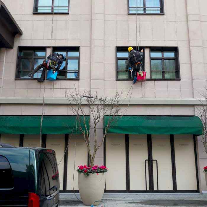 iple erişim, rope access, endüstriyel dağcılık, dış cephe temizlik, cam cephe temizlik