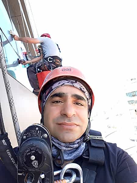 iple erişim, rope access, endüstriyel dağcılık, dış cephe temizlik, cam cephe temizlik